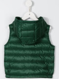 zip up padded sleeveless jacket 