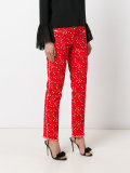 paisley print cropped trousers