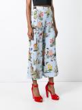 wide leg cropped trousers