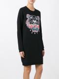 lion head embroidered sweatdress