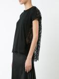 floral lace T-shirt