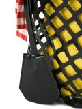 oversized netted shoulder bag