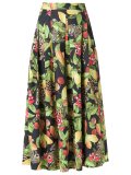 printed midi skirt