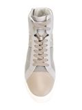 perforated decoration zip detail sneakers