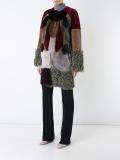 patchwork fur coat 