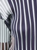 正面拉链条纹上衣