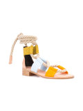 panel rope tie sandals 