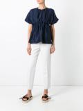 gathered waist T-shirt