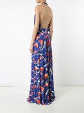 pleated maxi dress