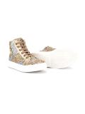 glitter hi-top sneakers