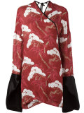 long wrap blouse