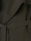 crepe knit drape front jacket