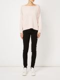 perforated detailing knitted blouse