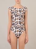 open back printed bodysuit