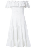 off the shoulder flared dress