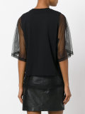 sheer layer T-shirt 