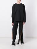 slash detail classic trousers