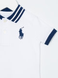 logo条纹领polo衫