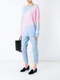 rainbow gradient knitted jumper