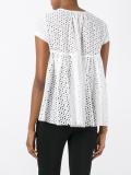 flared eyelet T-shirt