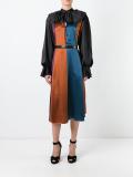 colour block shift dress