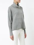 turtleneck ribbed jumper