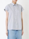 striped short-sleeve shirt