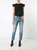 cropped tapered jeans