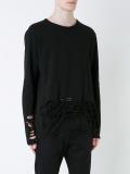 distressed overdyed sweatshirt