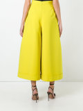 pleated palazzo trousers