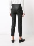 lambskin cropped trousers