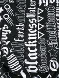 logo print scarf 