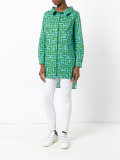 maze patterned sheer shirt