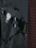 split pattern T-shirt