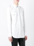epaulette detail plain shirt