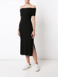 off-shoulders knitted dress