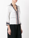 pinstripe pajama blouse