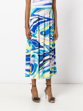 printed pleated skirt 