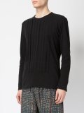 textured trim sweatshirt 