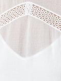blouse with lace detail and frill cuffed sleeves