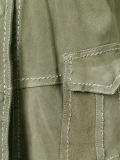 banded collar multi-pockets jacket