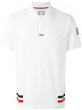 striped detail polo shirt