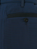 striped knee length shorts