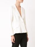 one button tuxedo blazer