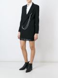 chain detail double breasted blazer 
