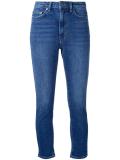 high waist cropped jeans