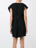 gathered back mini dress