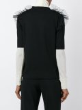 ruffled shoulders T-shirt