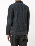 checked detailing denim jacket