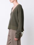 deep V-neck jumper